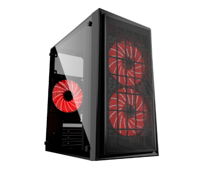 Obudowa GEMBIRD Fornax 950R CCC-FORNAX-950R czerwone podświetlanie